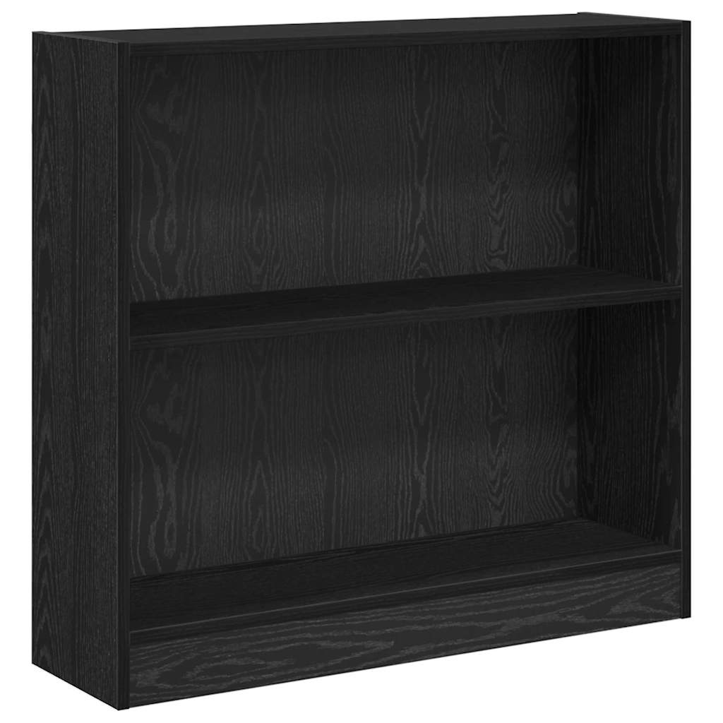 VidaXL Boekenkast Zwart eiken 80 x 24 x 76 cm Bewerkt hout