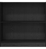 VidaXL Boekenkast Zwart eiken 80 x 24 x 76 cm Bewerkt hout