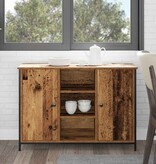 VidaXL Dressoir Oud hout 100 x 35 x 70 cm Bewerkt hout