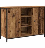 VidaXL Dressoir Oud hout 100 x 35 x 70 cm Bewerkt hout
