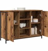 VidaXL Dressoir Oud hout 100 x 35 x 70 cm Bewerkt hout