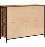 VidaXL Dressoir Oud hout 100 x 35 x 75 cm Bewerkt hout