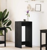 VidaXL Bartafel Zwart Eiken 51 x 50 x 103.5 cm Bewerkt hout