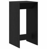 VidaXL Bartafel Zwart Eiken 51 x 50 x 103.5 cm Bewerkt hout