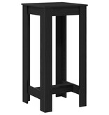 VidaXL Bartafel Zwart Eiken 51 x 50 x 103.5 cm Bewerkt hout