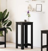 VidaXL Bartafel Zwart Eiken 51 x 50 x 103.5 cm Bewerkt hout