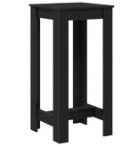 VidaXL Bartafel Zwart Eiken 51 x 50 x 103.5 cm Bewerkt hout