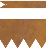 VidaXL Gazonranden 10 pcs Bruin 100 x 0.5 x 15 cm Cortenstaal