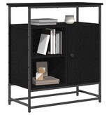 VidaXL Dressoir Zwart eiken 69 x 35 x 80 cm Bewerkt hout