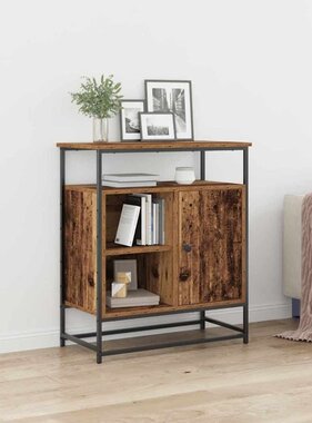 VidaXL Dressoir Oud hout 69 x 35 x 80 cm Bewerkt hout