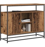 VidaXL Dressoir Oud hout 100 x 35 x 80 cm Bewerkt hout