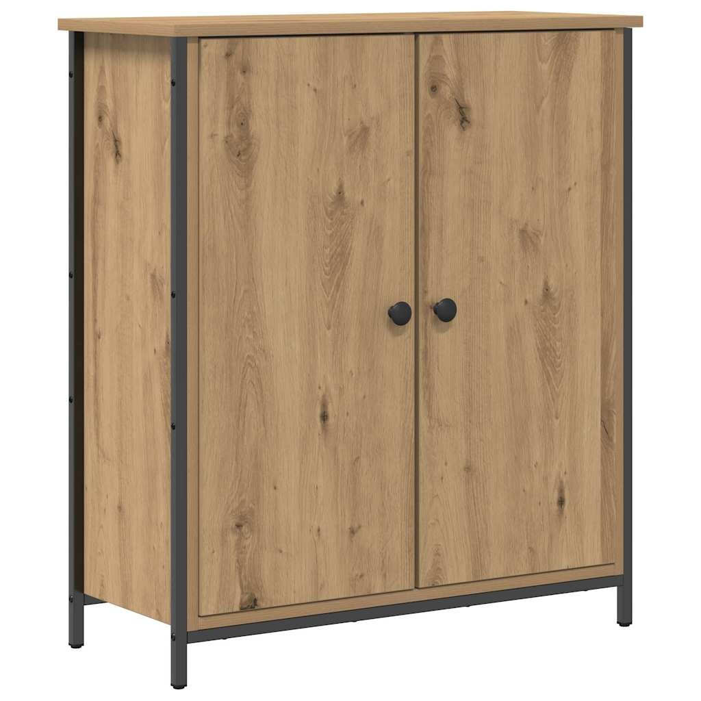 VidaXL Dressoir artisanaal eikenkleurig 70 x 30 x 80 cm Bewerkt hout