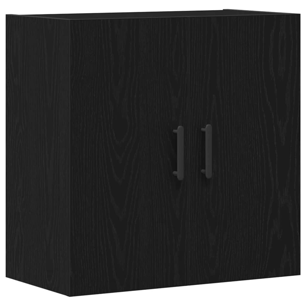 VidaXL Wandkast Zwart eiken 60 x 31 x 60 cm Bewerkt hout