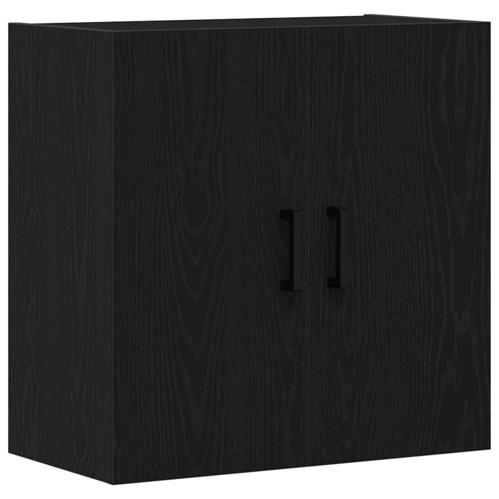 VidaXL Wandkast Zwart eiken 60 x 31 x 60 cm Bewerkt hout