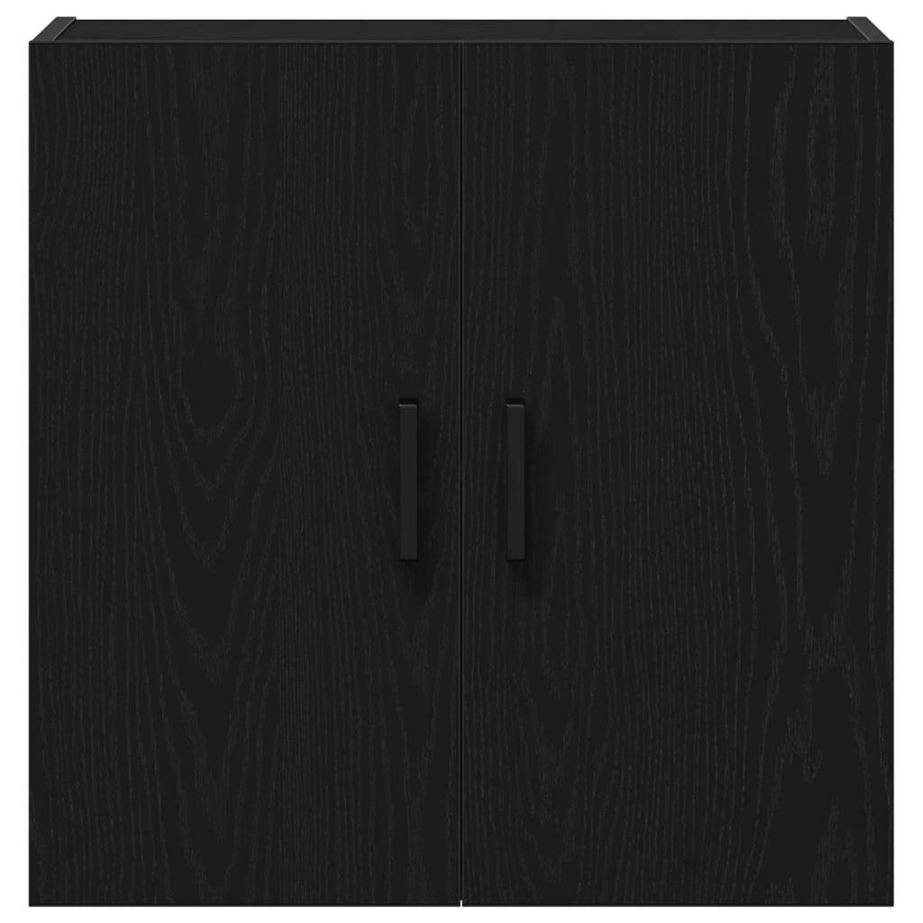 VidaXL Wandkast Zwart eiken 60 x 31 x 60 cm Bewerkt hout