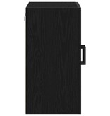 VidaXL Wandkast Zwart eiken 60 x 31 x 60 cm Bewerkt hout