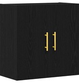 VidaXL Wandkast Zwart eiken 60 x 31 x 70 cm Bewerkt hout