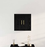 VidaXL Wandkast Zwart eiken 60 x 31 x 70 cm Bewerkt hout