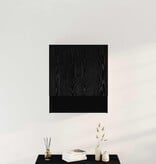 VidaXL Wandkast Zwart eiken 60 x 31 x 70 cm Bewerkt hout