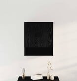 VidaXL Wandkast Zwart eiken 60 x 31 x 70 cm Bewerkt hout