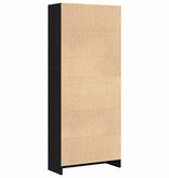 VidaXL Boekenkast Zwart eiken 60 x 24 x 143 cm Bewerkt hout