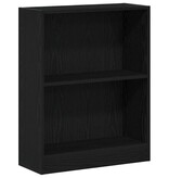 VidaXL Boekenkast Zwart 60 x 24 x 76 cm Bewerkt hout