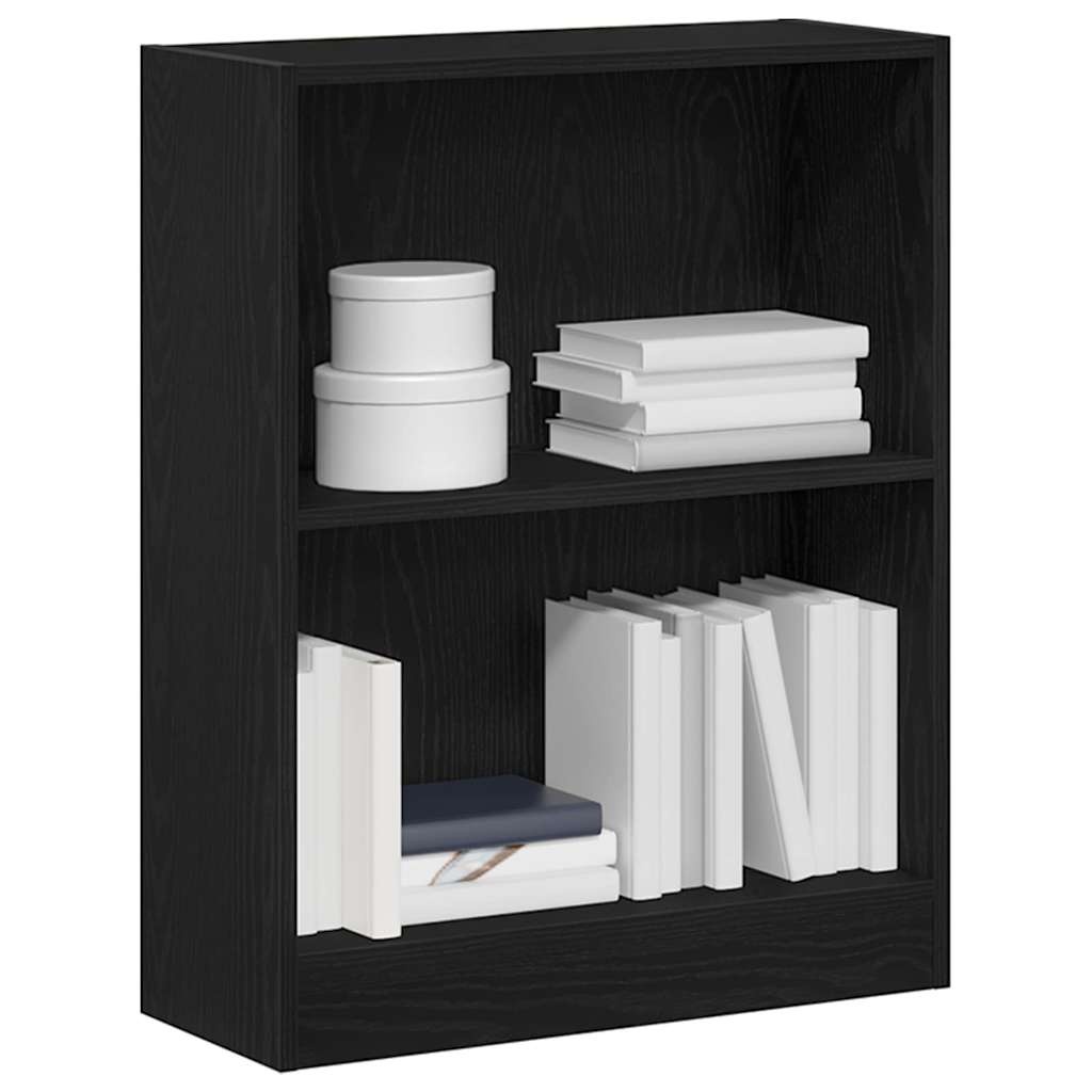 VidaXL Boekenkast Zwart 60 x 24 x 76 cm Bewerkt hout