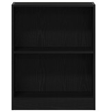 VidaXL Boekenkast Zwart 60 x 24 x 76 cm Bewerkt hout