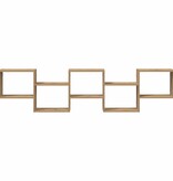 VidaXL Wandschap kubus 5 vakken bewerkt hout artisanaal eikenkleurig