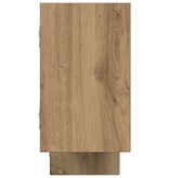 VidaXL Wandschap kubus 5 vakken bewerkt hout artisanaal eikenkleurig