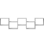 VidaXL Wandschap kubus 5 vakken bewerkt hout grijs sonoma eikenkleurig