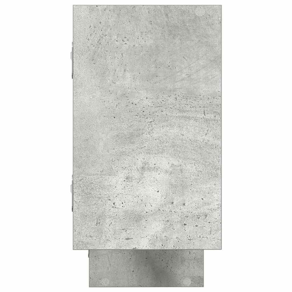 VidaXL Wandschap kubus 5 vakken bewerkt hout betongrijs