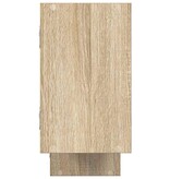 VidaXL Wandschap kubus 5 vakken bewerkt hout sonoma eikenkleurig