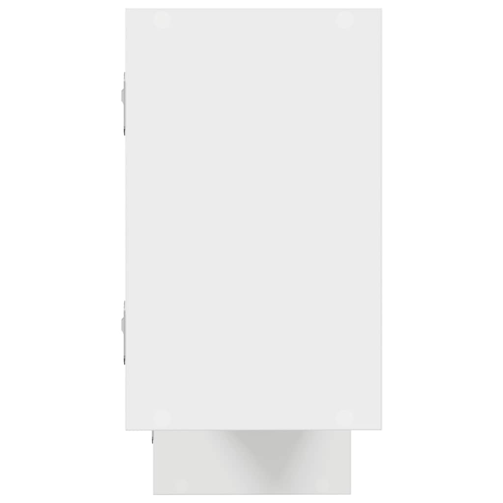 VidaXL Wandschap kubus 5 vakken bewerkt hout wit