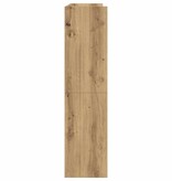 VidaXL Schoenenrek 80x25x100 cm bewerkt hout artisanaal eikenkleur