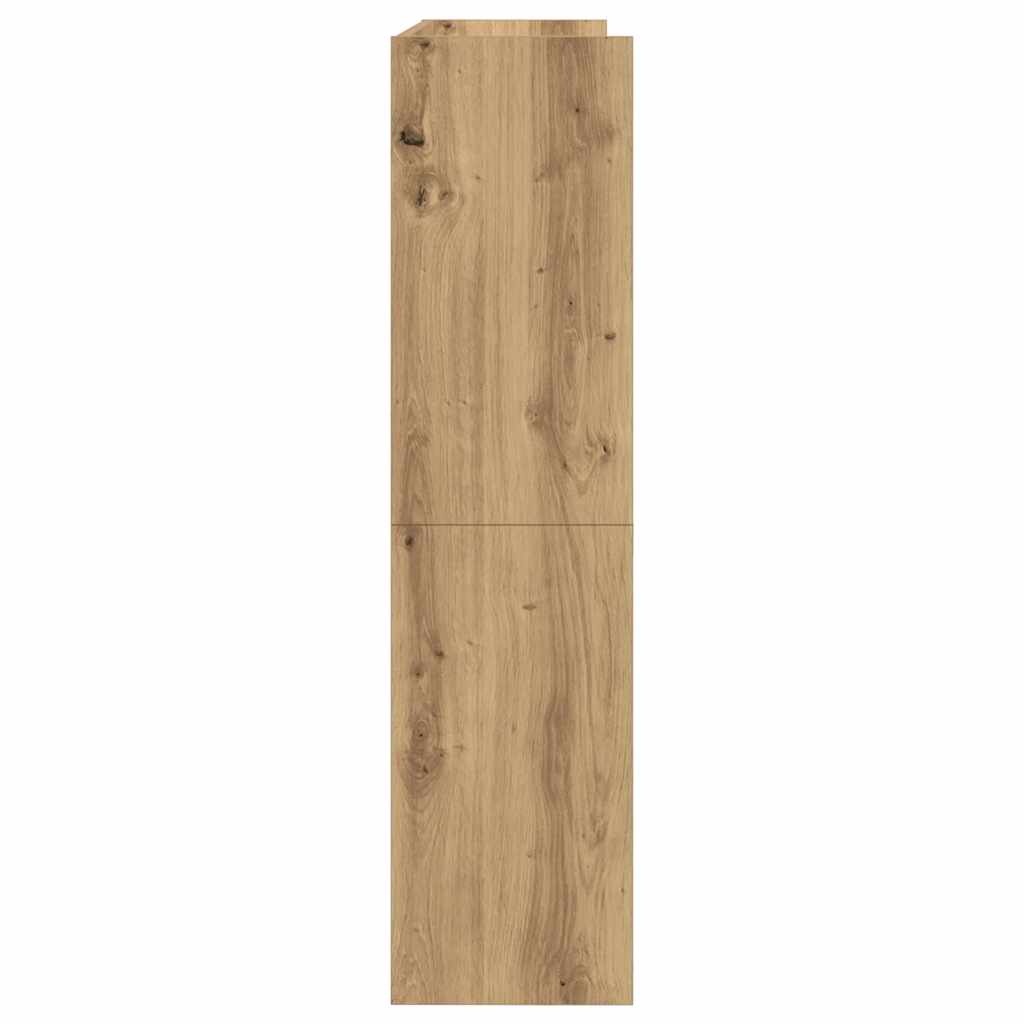 VidaXL Schoenenrek 80x25x100 cm bewerkt hout artisanaal eikenkleur