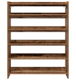 VidaXL Schoenenrek 80x25x100 cm bewerkt hout oud houtkleurig