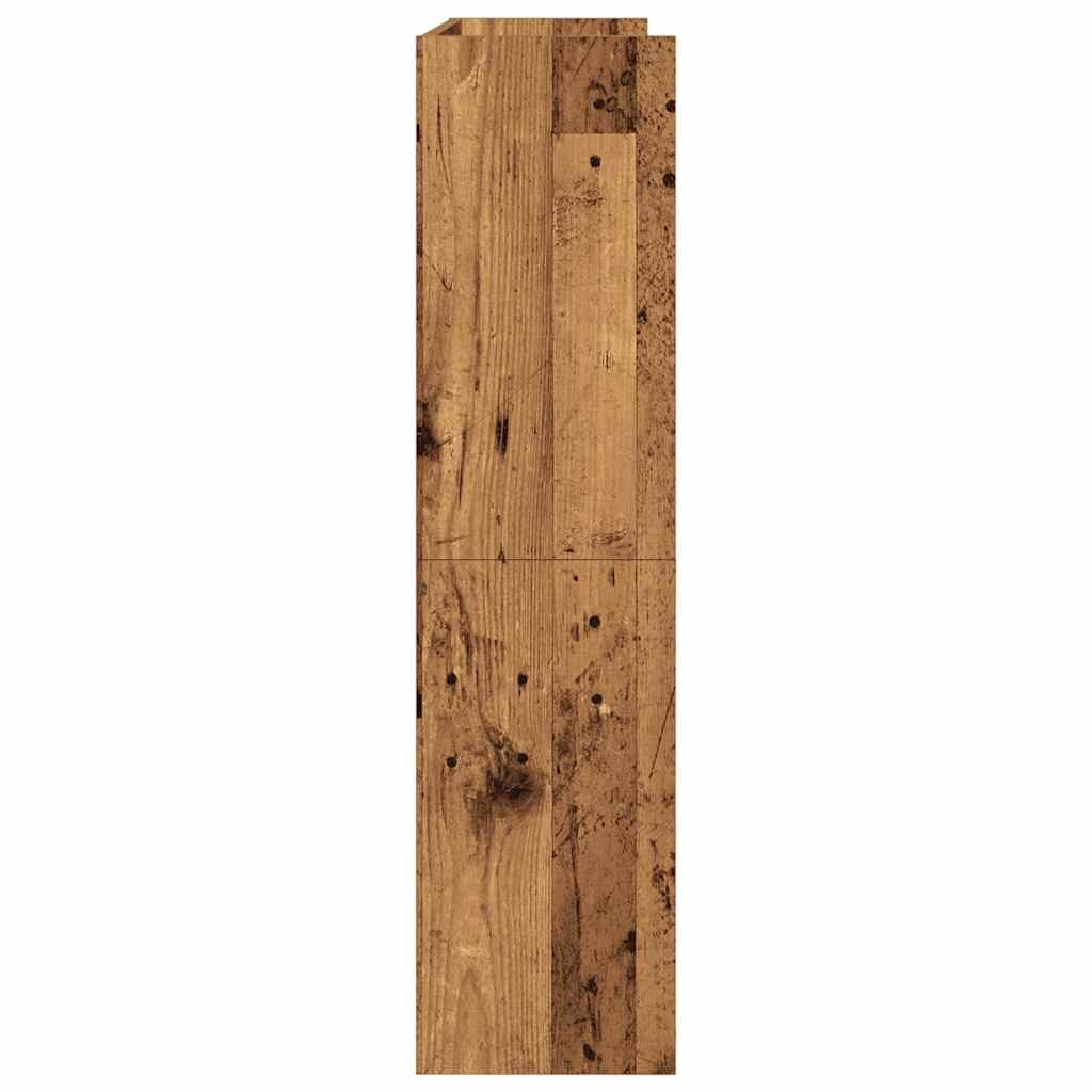 VidaXL Schoenenrek 80x25x100 cm bewerkt hout oud houtkleurig