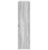 VidaXL Schoenenrek 80x25x100 cm bewerkt hout grijs sonoma eikenkleurig