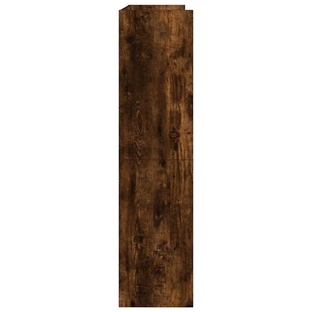 VidaXL Schoenenrek 80x25x100 cm bewerkt hout gerookt eikenkleurig