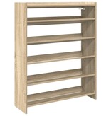VidaXL Schoenenrek 80x25x100 cm bewerkt hout sonoma eikenkleurig