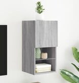 VidaXL Tv-meubel met LED-verlichting 30,5x30x60 cm grijs sonoma eiken