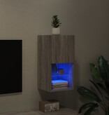 VidaXL Tv-meubel met LED-verlichting 30,5x30x60 cm grijs sonoma eiken