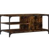 VidaXL Salontafel 100x50x45 cm bewerkt hout gerookt eikenkleurig