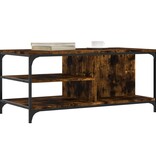 VidaXL Salontafel 100x50x45 cm bewerkt hout gerookt eikenkleurig