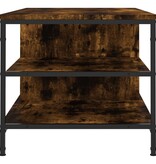 VidaXL Salontafel 100x50x45 cm bewerkt hout gerookt eikenkleurig