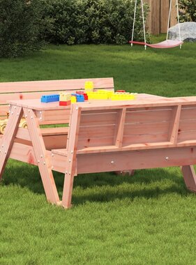VidaXL Picknicktafel voor kinderen 88x122x58 cm massief douglashout