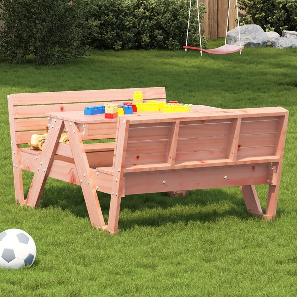 VidaXL Picknicktafel voor kinderen 88x122x58 cm massief douglashout