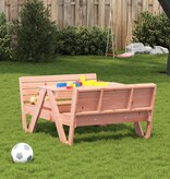 VidaXL Picknicktafel voor kinderen 88x122x58 cm massief douglashout