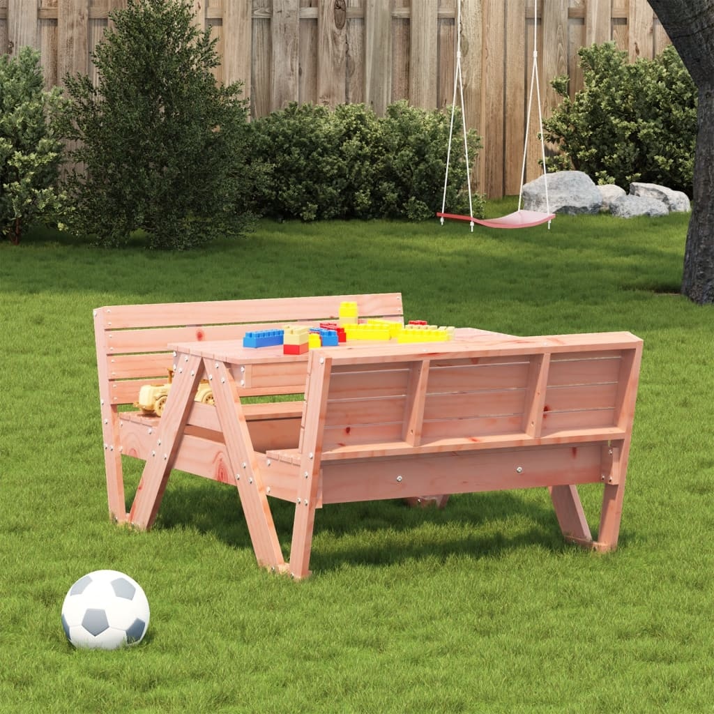 VidaXL Picknicktafel voor kinderen 88x122x58 cm massief douglashout